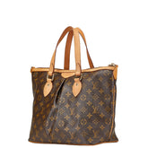 ルイ ヴィトン モノグラム パレルモPM ハンドバッグ ショルダーバッグ 2WAY M40145 ブラウン PVC レザー レディース LOUIS VUITTON 【中古】